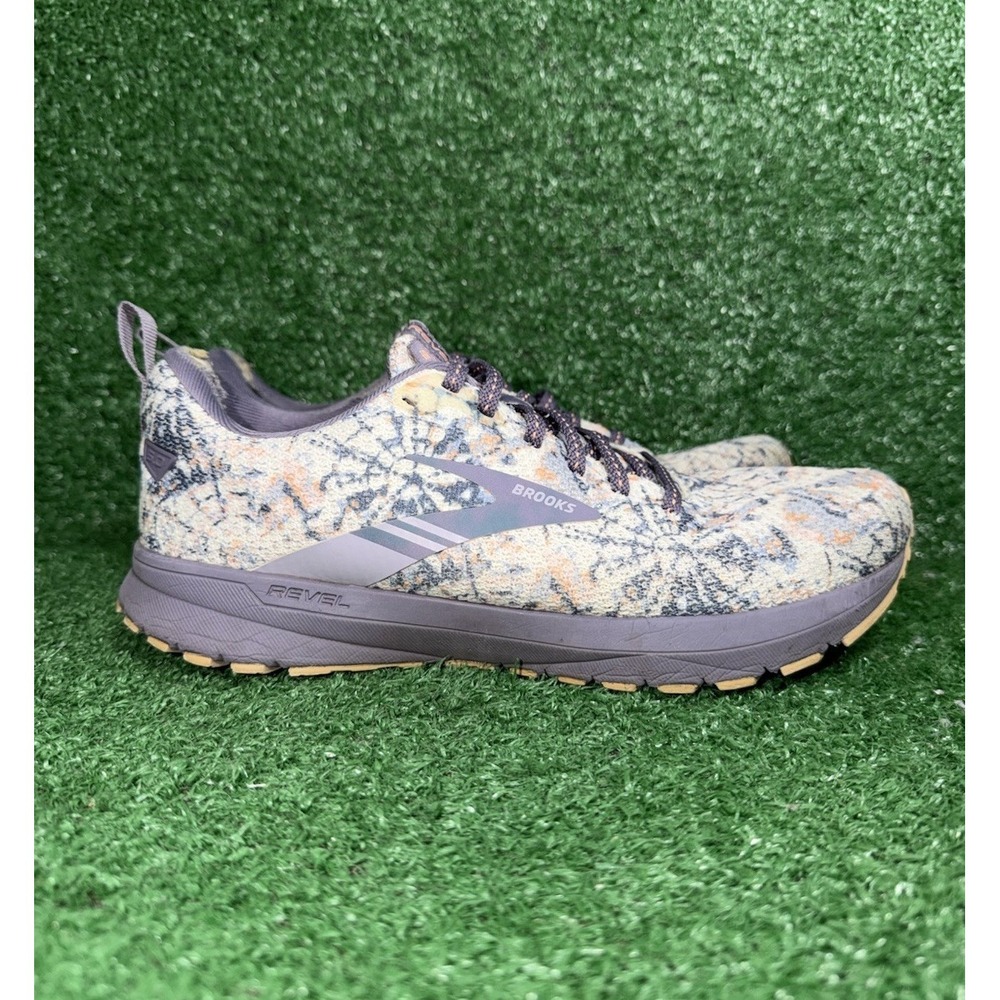 Brooks Revel 5‎ Shoes Womens Size 9.5 Purple Tie Dye Knit Running 1203611B164